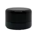 5cc Black Thick Glass Concentrate Jars with Child Resistant Lids - SW Packaging