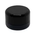 5cc Black Thick Glass Concentrate Jars with Child Resistant Lids - SW Packaging