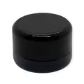 5cc Black Thick Glass Concentrate Jars with Child Resistant Lids - SW Packaging