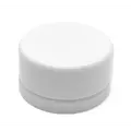 9cc White Glass Jar with Child Resistant Cap - 64 jars/tray - SW Packaging
