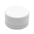 9cc White Glass Jar with Child Resistant Cap - 64 jars/tray - SW Packaging