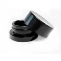 9cc Black Glass Jar with Child Resistant Cap - 64 jars/tray - SW Packaging