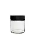 3oz Clear Glass Jar with Child Resistant Cap - 100 jars/case - SW Packaging