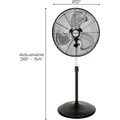 Pro High Velocity Oscillating Metal Stand Fan 20" - Hurricane®