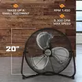 Pro High Velocity Metal Blade Floor Fan 20" - Hurricane®