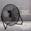Pro High Velocity Metal Blade Floor Fan 20" - Hurricane®