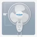 Supreme Oscillating Wall Mount Fan 16" - Hurricane®