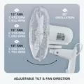 Supreme Oscillating Wall Mount Fan 16" - Hurricane®