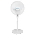 Supreme Oscillating Stand Pedestal Fan 16" with Remote (White) - Hurricane®