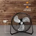 Pro Heavy Duty Orbital Floor Fan 16" - Hurricane®