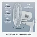 Supreme Oscillating Wall Mount Fan 12" - Hurricane®