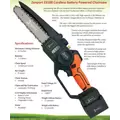 Cordless Chainsaw - 8-Inch, 25-Volt Battery
