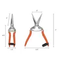 Harvest-Bunch Cutter, Curved Stainless Steel Serrated Blade
