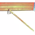 3-Tooth Hoe with Wood Handle 47-Inch