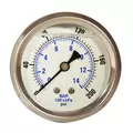 Glycerin Liquid Filled Pressure Gauge-Back Mount - 0-200 PSI