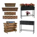 Deer Park 19pc Solera & Rose Planter Box With Display Black
