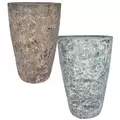 MCarr 12PC Tall Round Pltr Plt Mixed Colors