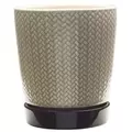 Southern Patio 8.5"H Alice Planter Light Brown Finish