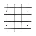 AGW UrbanGarden Small Wall Mount Trellis Matte Black