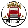 DDI 29in Red Truck Welcome Wheel