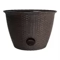 HC 18" Woven Garden Hose Pot Chocolate