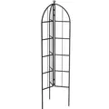 Panacea 64" Modern Farmhouse Folding 3- Panel Garden Obelisk/Trellis with copper Accent Ball