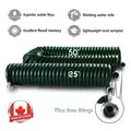 Plastair Springhose Coiled Water Hose 50' Hunter Green