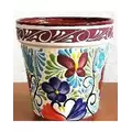 Bella 8" Flower Pot Burgundy