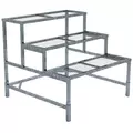 VRE 3 Step Square Display Painted/Hot Dip Galvanized 12" Shelf Depth 36"Dx32"Hx36"L