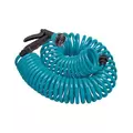 Orbit 50' Coil Hose with Nozzle Turquoise