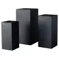 MCarr 3pc Liconfiber Tall Pedestal Set Black