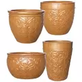 MCarr 26pc Fleur De Lis Planter Pallet Matte Honey