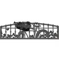 Painted Sky Bicycle Bench Iron