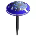 APM 4" Art Glass Mushroom Blue