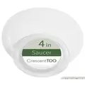 Crescent 4" Saucer Clear