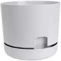 DCN 8" Oasis Self Watering Planter Light Grey