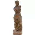 MCarr 40" Liconfiber Female Statue Rust