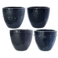 MCarr 32PC Round Pltr Plt Glossy Black