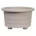 DCN 15" Futura Round Patio Planter Mocha