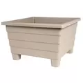 DCN 16" Futura Square Patio Planter Mocha
