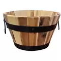 Devault 10" x 6" Small Whiskey Barrel Light Oil Stain
