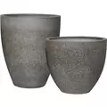 MCarr 24pc Ficonstone Round Planter Pallet Gray Stone