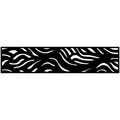 Outdeco 16"x72" Metal Fence Top Waves Black