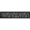 Outdeco 16"x72" Metal Fence Top Outback Black