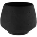 SSI 4.5" Stoneware Tapered Pot Charcoal