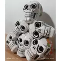 Talavera 6 Skull Statue