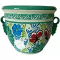 Talavera 12" Bella Especial Dolares Pot Teal