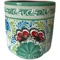 Talavera 12.5" Bella Especial Tall Cylinder Teal