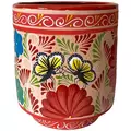 Talavera 12.5" Bella Especial Tall Cylinder Red