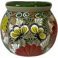 Talavera 16.5" Bella Especial Esfera Pot Green